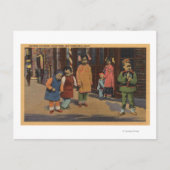 Chinese kinderen in Chinatown-San Francisco, CA 2 Briefkaart (Voorkant)