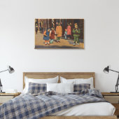 Chinese kinderen in Chinatown-San Francisco, CA 2 Canvas Afdruk (Insitu (Slaapkamer))