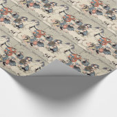Chinese kinderen in de sneeuw cadeaupapier (Hoek)