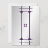 Chinese Knots Double Happiness Wedding Kaart (Voorkant)