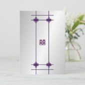 Chinese Knots Double Happiness Wedding Kaart (Staand voorkant)