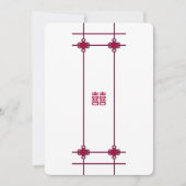 Chinese Knots Double Happiness Wedding Kaart (Voorkant)