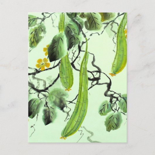 Chinese komkommer briefkaart (Voorkant)