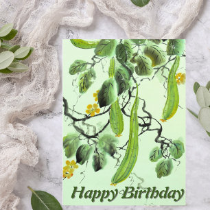 Chinese komkommer briefkaart