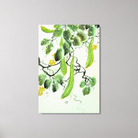 Chinese komkommer canvas afdruk (Voorkant)