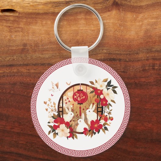 Chinese konijn sleutelhanger (Achterkant)