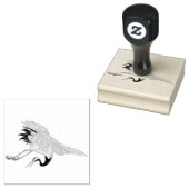Chinese kraan vogel rubberen stempel (Gestempeld)