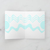 Chinese kraanKaart - Watery Blues Bedankkaart (Binnen)