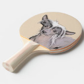 Chinese kransloze schilderkunst tafeltennisbatje (Voorkant Gekanteld)