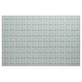 Chinese kreeften lichtblauw stof (Yard (91,4 cm))