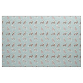 Chinese kreeften lichtblauw stof (Fat Quarter)