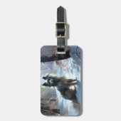 Chinese kuif laat het sneeuwKerstmis Bagagelabel (Voorkant verticaal)