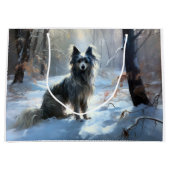 Chinese kuif laat het sneeuwKerstmis Groot Cadeauzakje (Voorkant)