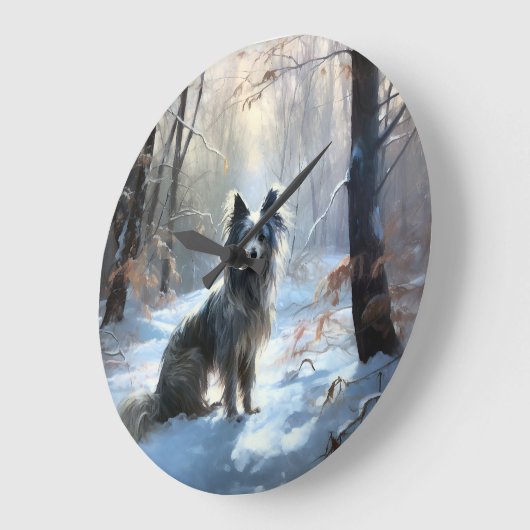 Chinese kuif laat het sneeuwKerstmis Grote Klok (Hoek)