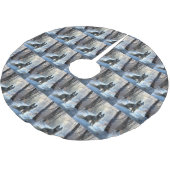 Chinese kuif laat het sneeuwKerstmis Kerstboom Rok (Gekanteld)