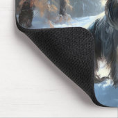 Chinese kuif laat het sneeuwKerstmis Muismat (Hoek)