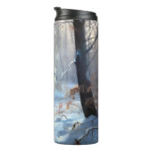 Chinese kuif laat het sneeuwKerstmis Thermosbeker (Geroteerd rechts)