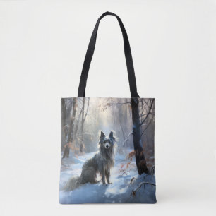 Chinese kuif laat het sneeuwKerstmis Tote Bag