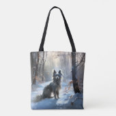 Chinese kuif laat het sneeuwKerstmis Tote Bag (Achterkant)