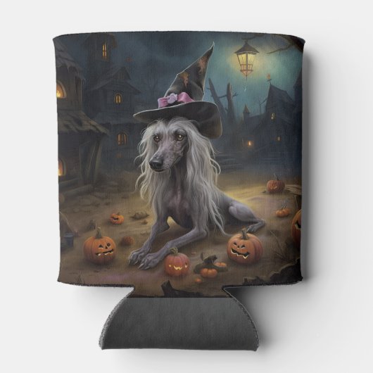 Chinese kuifpompoenen Halloween eng Blikjeskoeler (Achterkant)