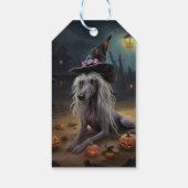 Chinese kuifpompoenen Halloween eng Cadeaulabel (Achterkant)