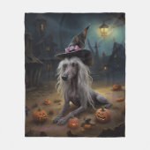 Chinese kuifpompoenen Halloween eng Fleece Deken (Voorkant)