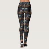 Chinese kuifpompoenen Halloween eng Leggings (Achterkant)