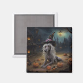 Chinese kuifpompoenen Halloween eng Magneet (Voorkant / Achterkant)