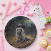 Chinese kuifpompoenen Halloween eng Papieren Bordje (Feest)