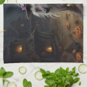 Chinese kuifpompoenen Halloween eng Theedoek (Gevouwen)