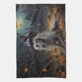 Chinese kuifpompoenen Halloween eng Theedoek (Verticaal)