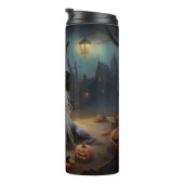 Chinese kuifpompoenen Halloween eng Thermosbeker (Geroteerd rechts)