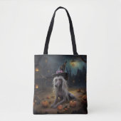 Chinese kuifpompoenen Halloween eng Tote Bag (Voorkant)