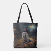 Chinese kuifpompoenen Halloween eng Tote Bag (Achterkant)