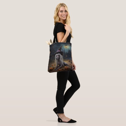 Chinese kuifpompoenen Halloween eng Tote Bag (Op model)