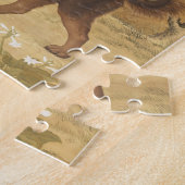 Chinese kunst 1747 De hond & bloemen & boom patroo Legpuzzel (Zijkant)