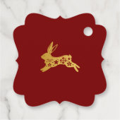 Chinese Labels voor nieuwjaarscadeautjes (Jaar van (Achterkant)