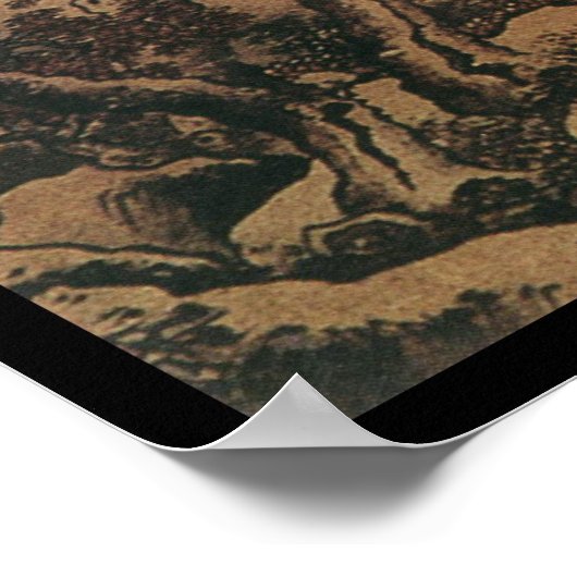 Chinese landschap (I) Poster (Hoek)