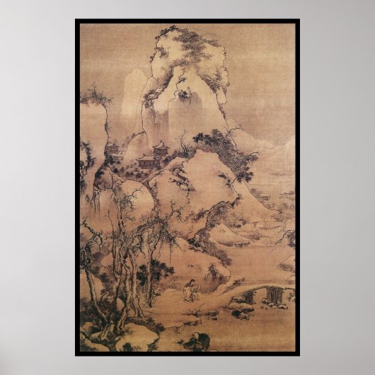 Chinese landschap (I) Poster (Voorkant)