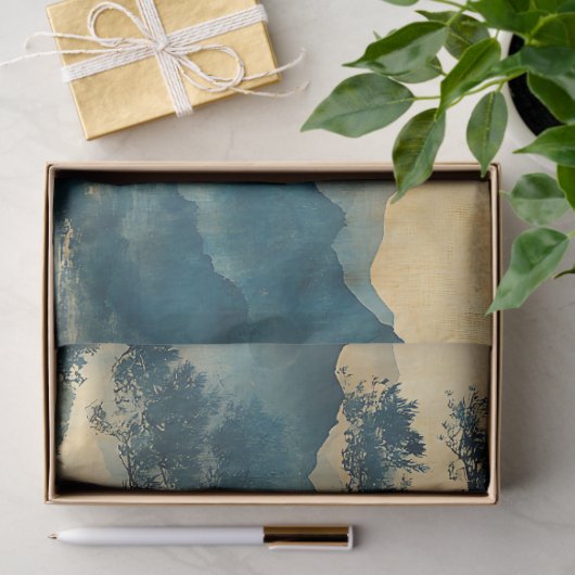 Chinese Landschapsschilderkunst Decoupage Tissuepapier (Geschenk)