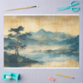 Chinese Landschapsschilderkunst Decoupage Tissuepapier (Craft)