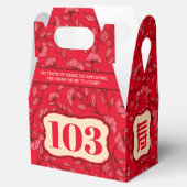 Chinese "lange levensduur" oudere verjaardag bedankdoosjes (Geopend)