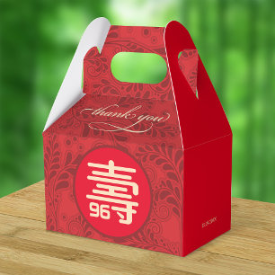 Chinese langlevendigheid (99 jaar en jonger) bedankdoosjes
