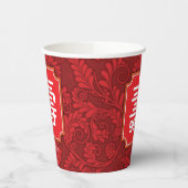 Chinese langlevendigheid (99 jaar of jonger) papieren bekers (Links)