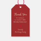 Chinese "Langlevendigheid" (99 & jongere) Cadeaulabel (Achterkant)