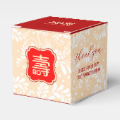 Chinese "Langlevendigheid" Birthday (maximaal 99)  Bedankdoosjes (Voorkant Zijde)