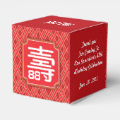 Chinese "Langlevendigheid"-vogelgunst (tot 99) Bedankdoosjes (Achterkant)