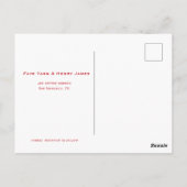 Chinese lantaarn en dubbel geluk opslaan van de da briefkaart (Achterkant)