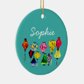 Chinese lantaarn keramisch ornament (Rechts)