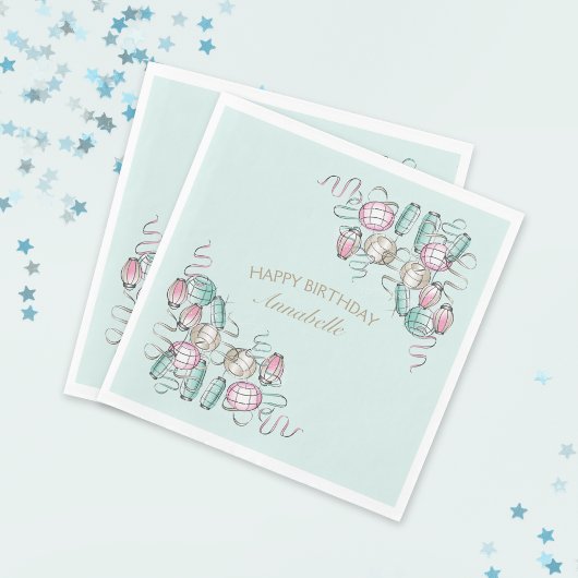 Chinese Lantaarn & Ribbon Party Servetten